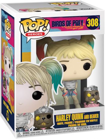 Figurine Funko Pop Birds of Prey Harley Quinn [DC] #308 Harley Quinn and Beaver