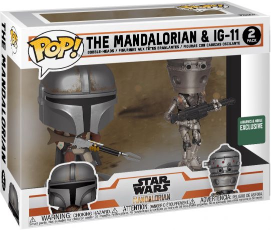 Figurine Funko Pop Star Wars : Le Mandalorien The Mandalorian & IG-11 - 2 Pack