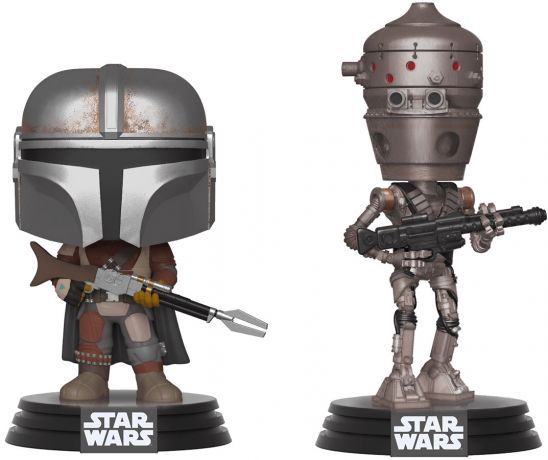 Figurine Funko Pop Star Wars : Le Mandalorien The Mandalorian & IG-11 - 2 Pack