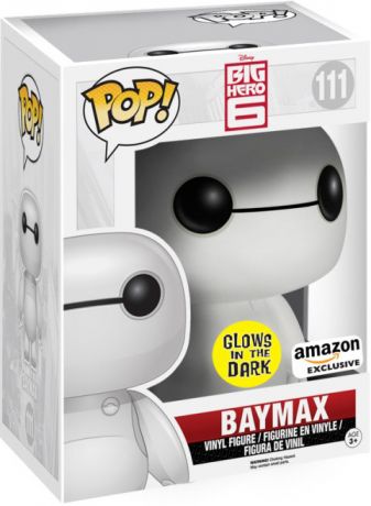 Figurine Funko Pop Les Nouveaux Héros [Disney] #111 Baymax - Brillant dans le noir