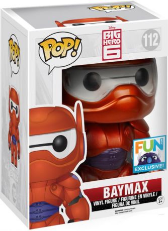 Figurine Funko Pop Les Nouveaux Héros [Disney] #112 Baymax - Métallique & 15 cm