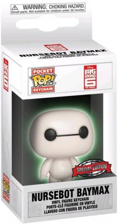 Figurine Funko Pop Les Nouveaux Héros [Disney] Baymax Robot Infirmier - Brillant dans le noir & Porte-clés