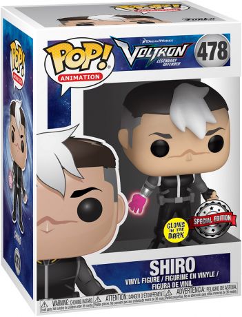 Figurine Funko Pop Voltron, le Défenseur Légendaire #478 Shiro - Brillant dans le noir
