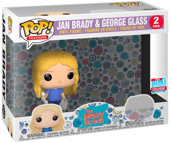 Figurine Funko Pop The Brady Bunch Jan & George Glass - 2 pack