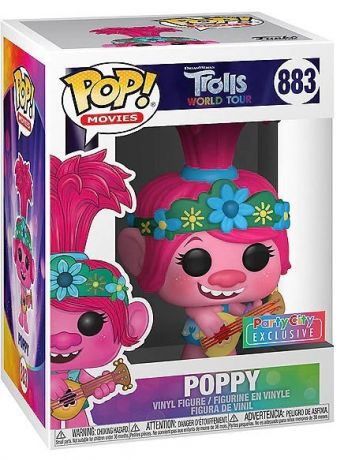 Figurine Funko Pop Les Trolls #883 Reine Poppy avec guitare