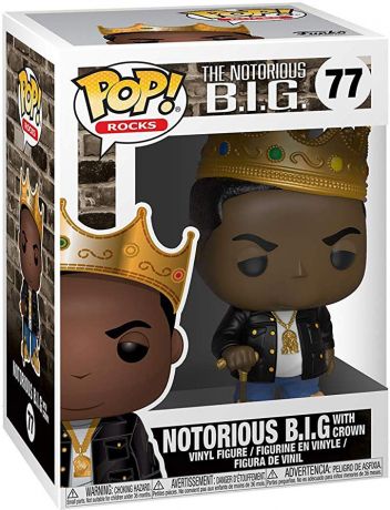 Figurine Funko Pop Notorious B.I.G #77 Notorious BIG avec Couronne
