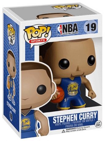 Figurine Funko Pop NBA #19 Stephen Curry - Golden State Warriors - Maillot Bleu