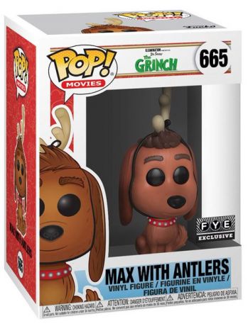 Figurine Funko Pop Le Grinch #665 Max avec Ramure