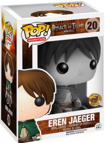 Figurine Funko Pop L'Attaque des Titans (SNK) #20 Eren Jäger - Noir & Blanc