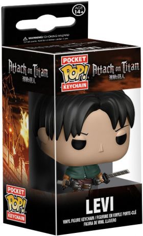 Figurine Funko Pop L'Attaque des Titans (SNK) Levi Ackerman - Pocket Keychain