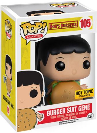 Figurine Funko Pop Bob's Burgers #105 Gene en Costume de Burger