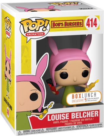 Figurine Funko Pop Bob's Burgers #414 Louise Belcher avec Ketchup et Moutarde