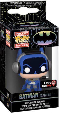 Figurine Funko Pop Batman [DC] Batman (Gamer) - Porte-clés