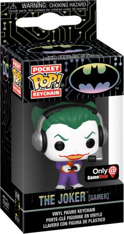 Figurine Funko Pop Batman [DC] Le Joker (Gamer) - Porte-clés
