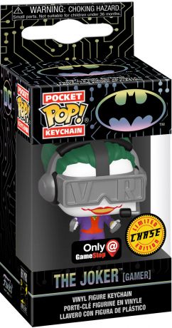 Figurine Funko Pop Batman [DC] Le Joker (Gamer) [Chase] - Porte-clés