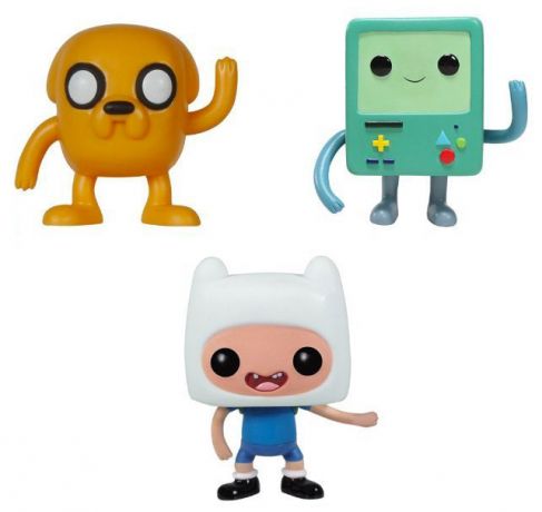 Figurine Funko Pop Adventure Time #09 Jake, Finn & BMO - 3 Pack