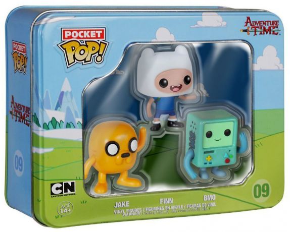 Figurine Funko Pop Adventure Time #09 Jake, Finn & BMO - 3 Pack