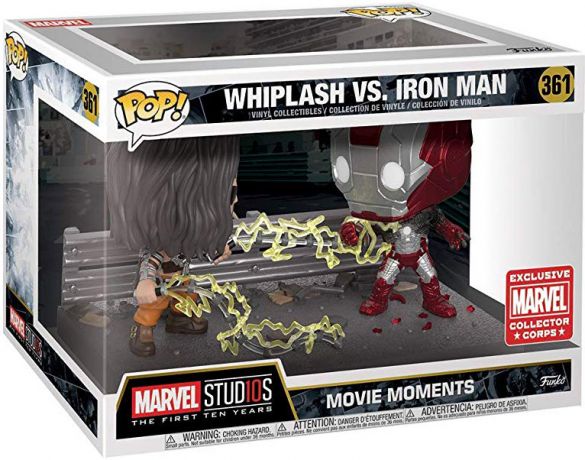 Figurine Funko Pop Marvel Studios - L'anniversaire des 10 ans #361 Whiplash VS Iron Man