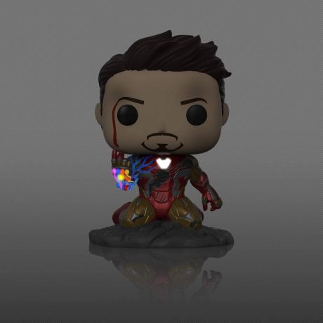 Figurine Funko Pop Avengers : Endgame [Marvel] #580 Iron Man (Je suis Iron Man) - Métallique & Brillant dans le noir