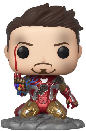 Figurine Pop Avengers : Endgame [Marvel] #574 pas cher : Iron Spider avec  Nano Gant - Glow in the Dark