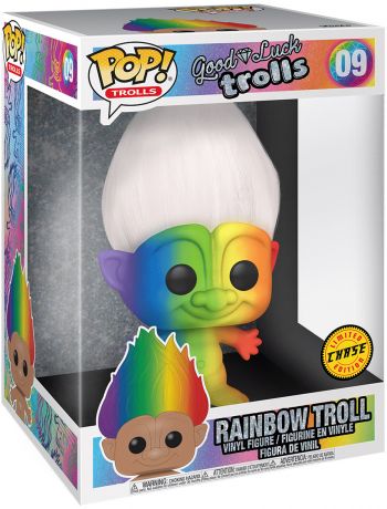 Figurine Funko Pop Les Trolls #09 Troll Arc-en-ciel - 25 cm [Chase]