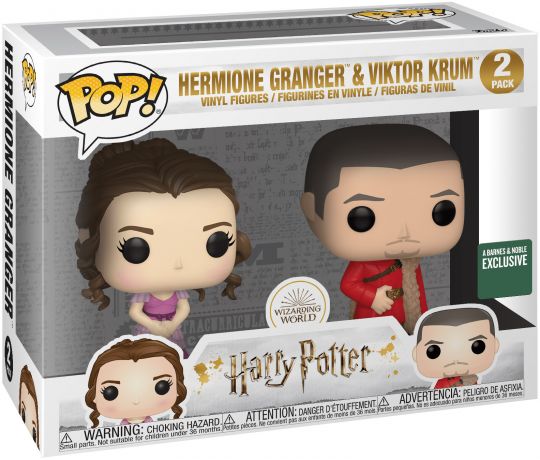 Figurine Funko Pop Harry Potter Hermione Granger & Viktor Krum - 2 Pack