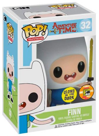 Figurine Funko Pop Adventure Time #32 Finn avec Epée - Brille dans le noir