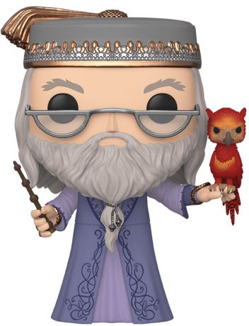 Figurine Funko Pop Harry Potter #110 Albus Dumbledore avec Fumseck - 25 cm