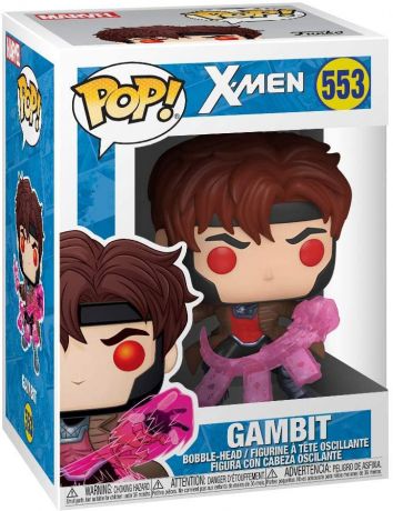 Figurine Funko Pop X-Men [Marvel] #553 Gambit avec Cartes