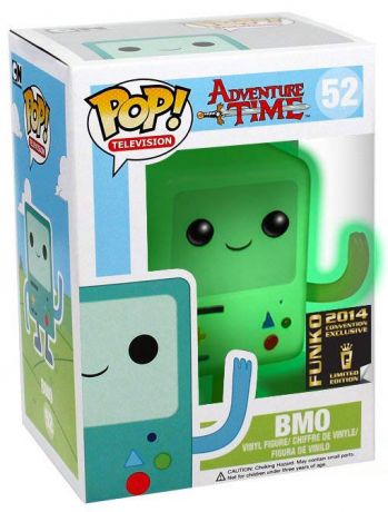 Figurine Funko Pop Adventure Time #52 BMO Blanc - Brille dans le noir