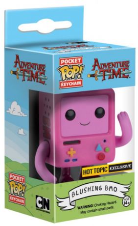 Figurine Funko Pop Adventure Time BMO Rougissant - Porte-clés