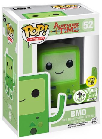 Figurine Funko Pop Adventure Time #52 BMO Vert - Brille dans le noir