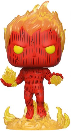 Figurine Funko Pop Les 4 Fantastiques [Marvel] #572 Torche humaine - Translucide & Brillant dans le noir