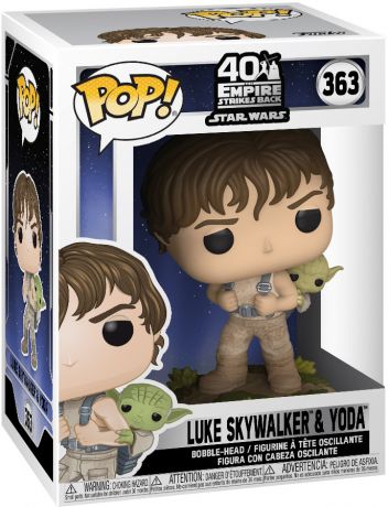 Figurine de collection Funko Pop! Pin's Géant Star Wars Pop Luke