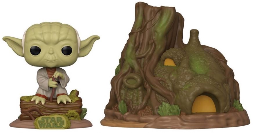 Figurine Funko Pop Star Wars 5 : L'Empire Contre-Attaque #11 Dagobah Yoda avec Cabane