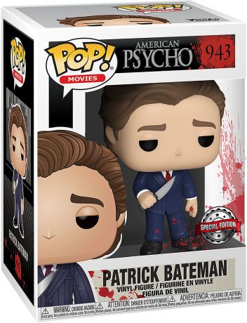 Figurine Funko Pop American Psycho #943 Patrick Bateman en Costume avec Couteau