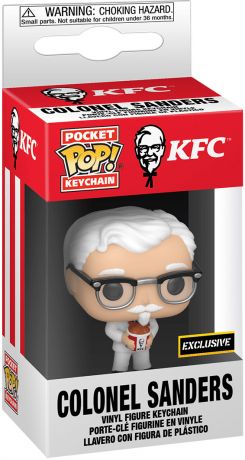Figurine Funko Pop Icônes de Pub #00 Colonel Sanders KFC - Porte-clés 