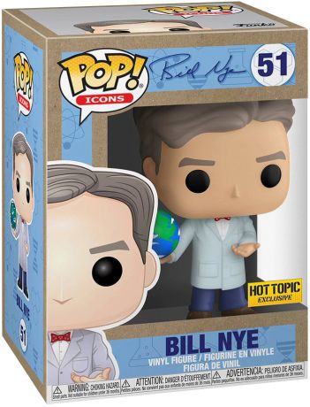 Figurine Funko Pop Célébrités #51 Bill Nye avec Globe