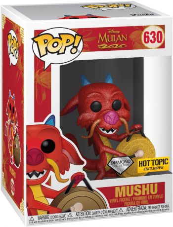 Figurine Funko Pop Mulan [Disney] #630 Mushu - Pailleté
