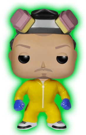 Figurine Funko Pop Breaking Bad #161 Jesse Pinkman - Combinaison Hazmat - Brille dans le noir