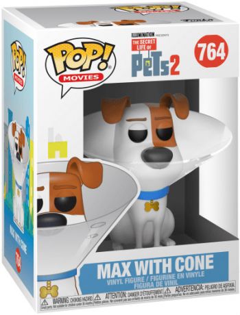 Figurine Funko Pop Comme des bêtes #764 Max avec Collerette 