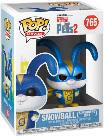 Figurine Funko Pop Comme des bêtes #765 Snowball (Costume de Super-héro)