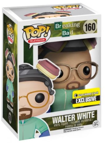 Figurine Funko Pop Breaking Bad #160 Walter White - Combinaison Hazmat Verte