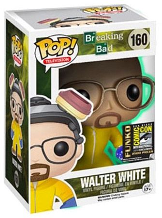 Figurine Funko Pop Breaking Bad #160 Walter White - Combinaison Hazmat - Brille dans le noir