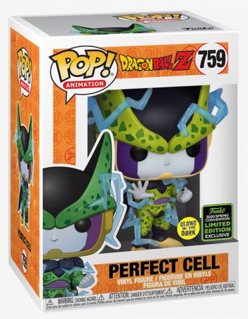 Figurine Funko Pop Dragon Ball #759 Perfect Cell - Brillant dans le noir