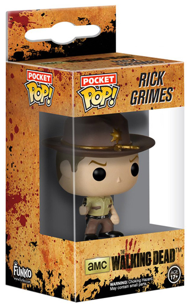 Figurine Pop The Walking Dead pas cher Rick Grimes Porte cl s