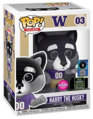 Figurine Funko Pop Mascottes Universitaires #03 Harry le Husky - Floqué