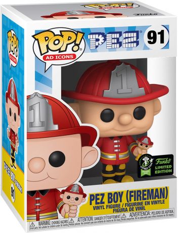 Figurine Funko Pop Icônes de Pub #91 Pez Boy (Pompier)