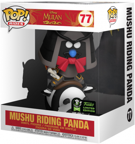 Figurine Funko Pop Mulan [Disney] #77 Mushu Chevauchant un Panda - 15 cm