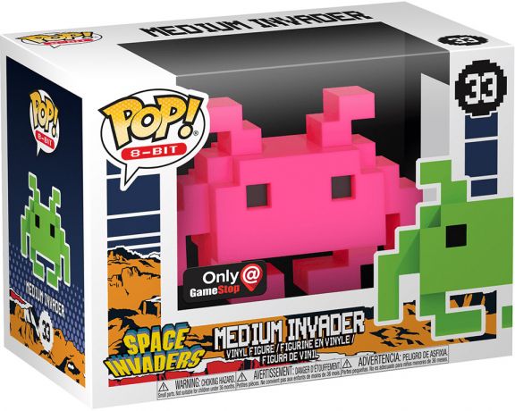 Figurine Funko Pop Space Invaders #33 Medium Invader Rose - 8-bit